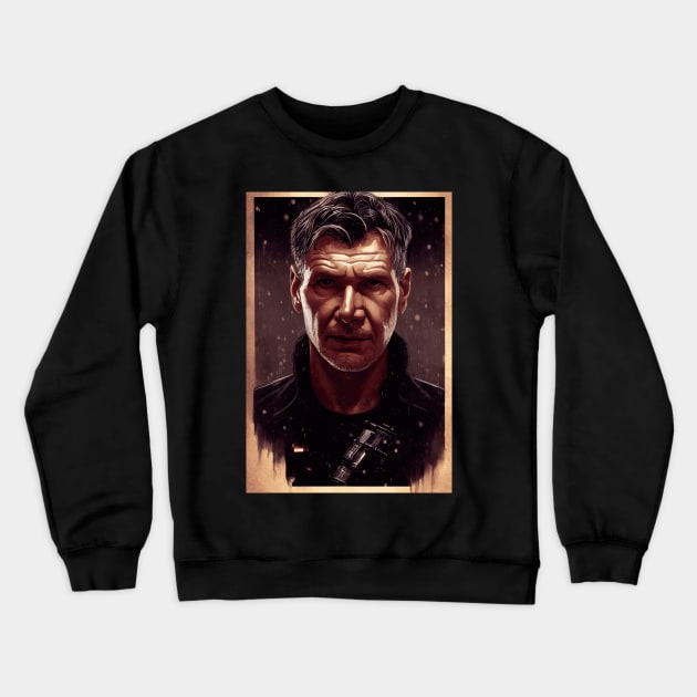 Rick Deckard - Blade Runner Crewneck Sweatshirt by NeonOverdrive